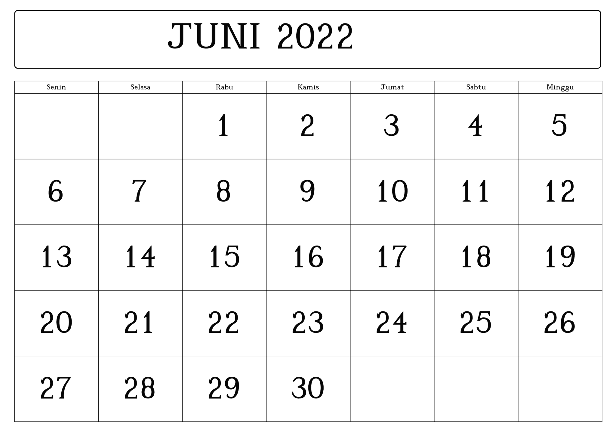 2022 Kalender Juni Mit Feiertagen