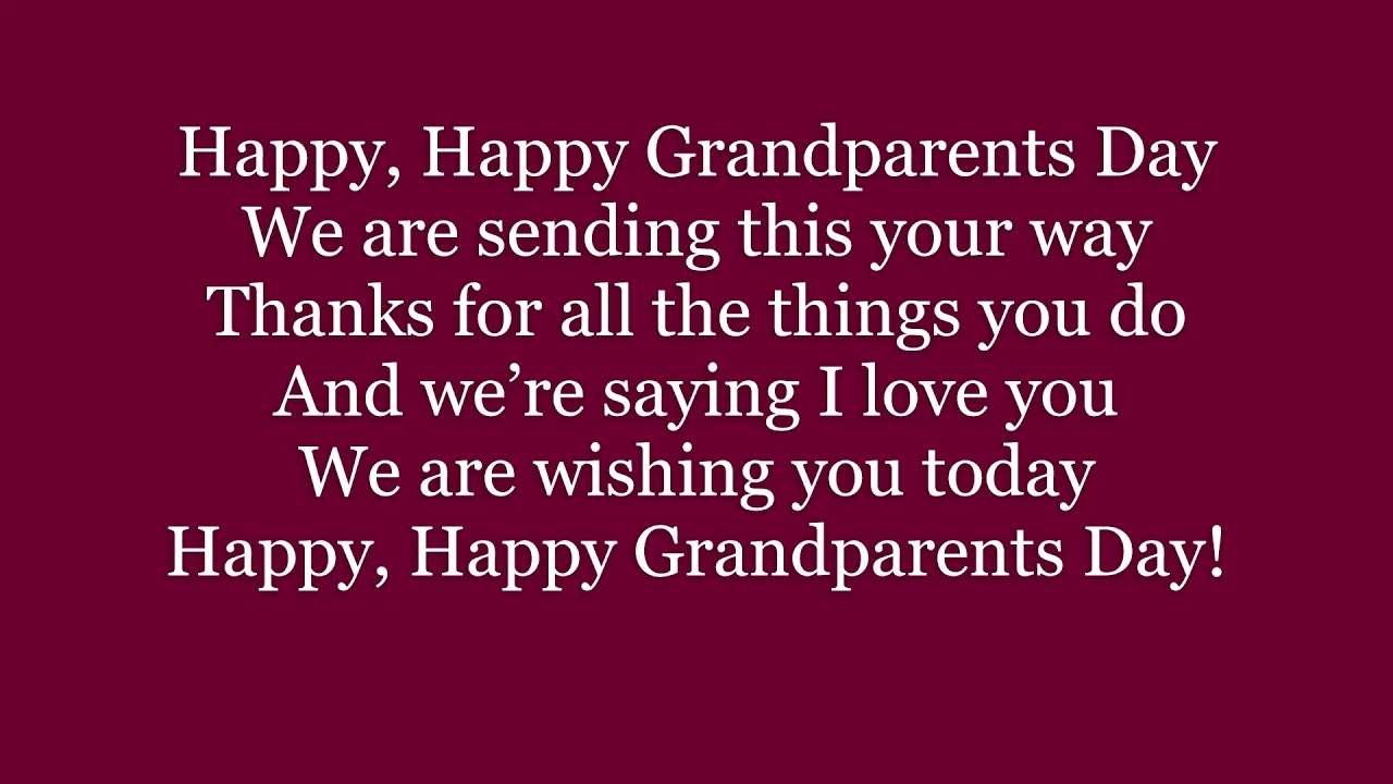 Happy Grandparents Day Message